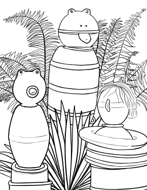 Tofino coloring page — illustrated coloring page from the Tofino coloring book