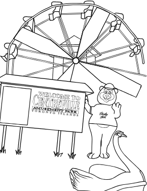 Kensington Market — illustrated coloring page from the Toronto, Ontario coloring book