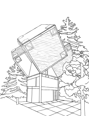 St. Lawrence Market — illustrated coloring page from the Toronto, Ontario coloring book