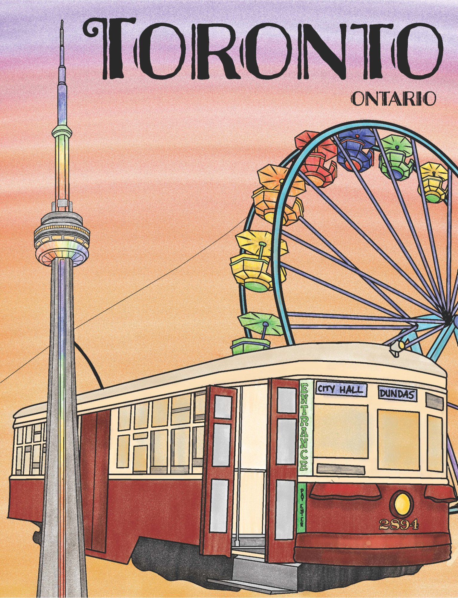 Toronto, Ontario coloring book